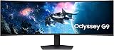 Samsung Monitor Gaming Odyssey G9 (S49CG954), Curvo (1000R), 49", 5120x1440 (Dual QHD), 32:9, HDR1000, HDR10+, VA, 240Hz, 1ms (GtG), Freesync Premium Pro, HDMI, USB 3.0, DP, Ingresso Audio, HAS - 1