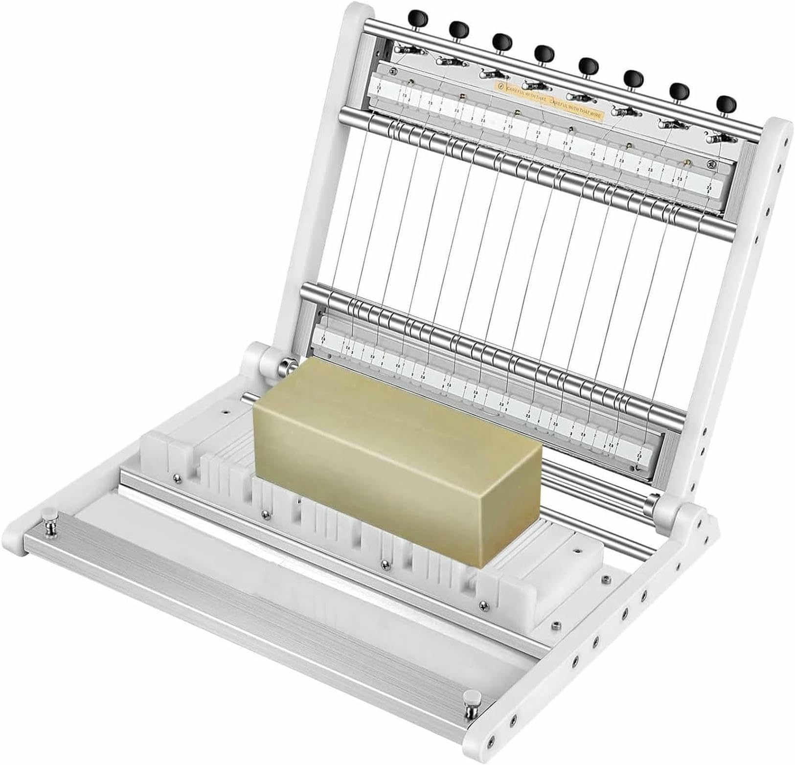 Eiwitany Adjustable Multi-Wire Soap Cutter Machine for Homemade Soap, Loaf Soap, Cheese & Butter – Customizable Cutting Sizes 2/2.5/3cm