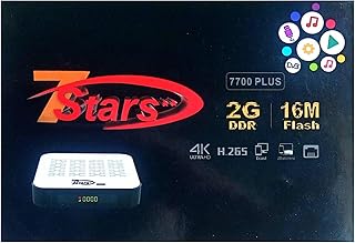 جهاز الاستقبال 7 ستار 7700 PLUS نت 11 سنه ياتي 2 ريموت عاده و تحكم عن بعد بلوتوث 2G+16MFIash