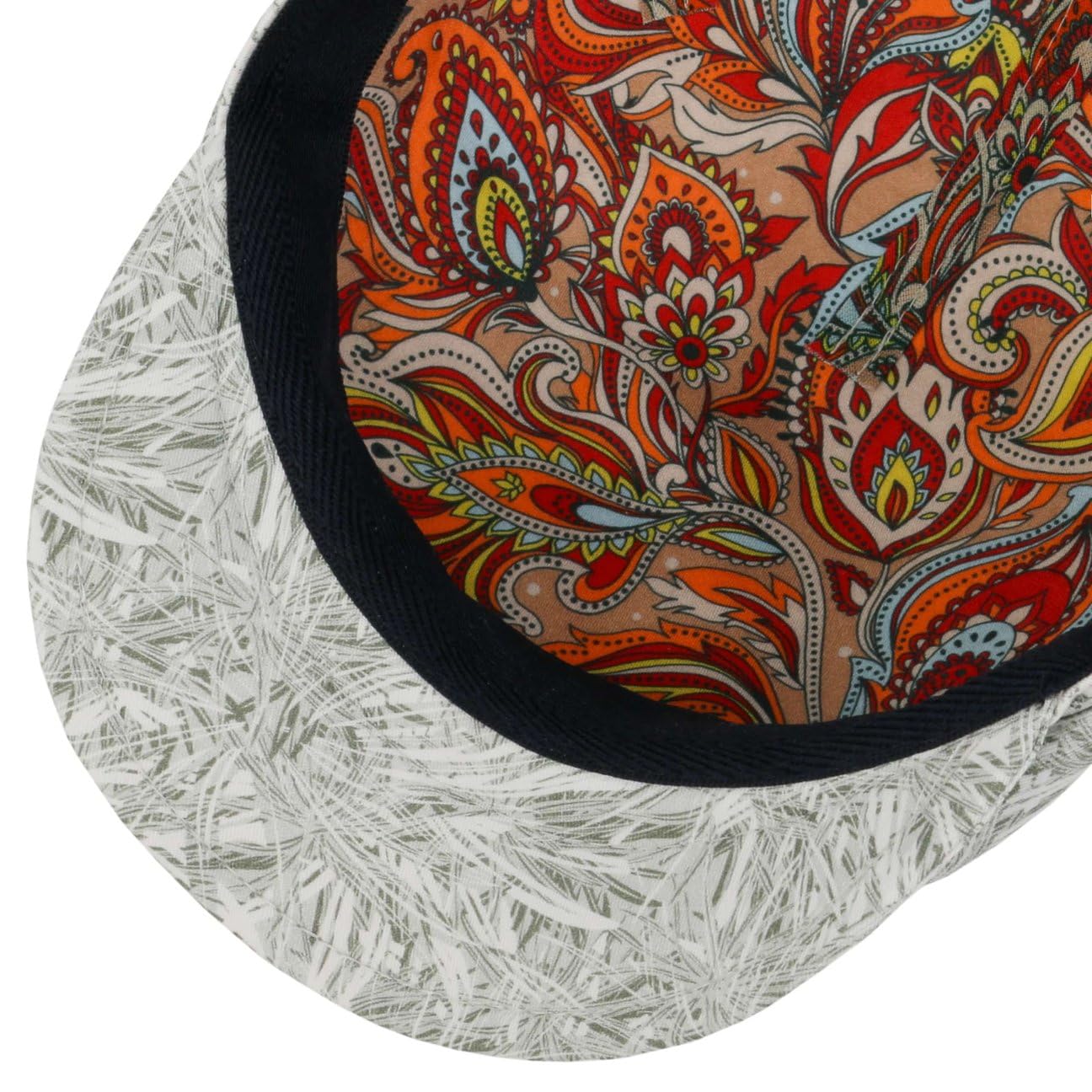 LIERYS Gorra plana floral fabricada en Italia para hombre, primavera y verano