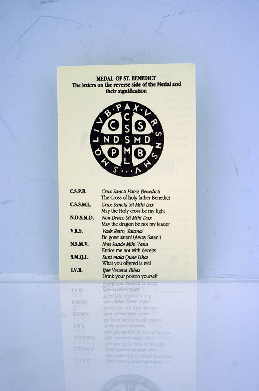 Venerare Olive Wood St. Benedict Wall Crucifix