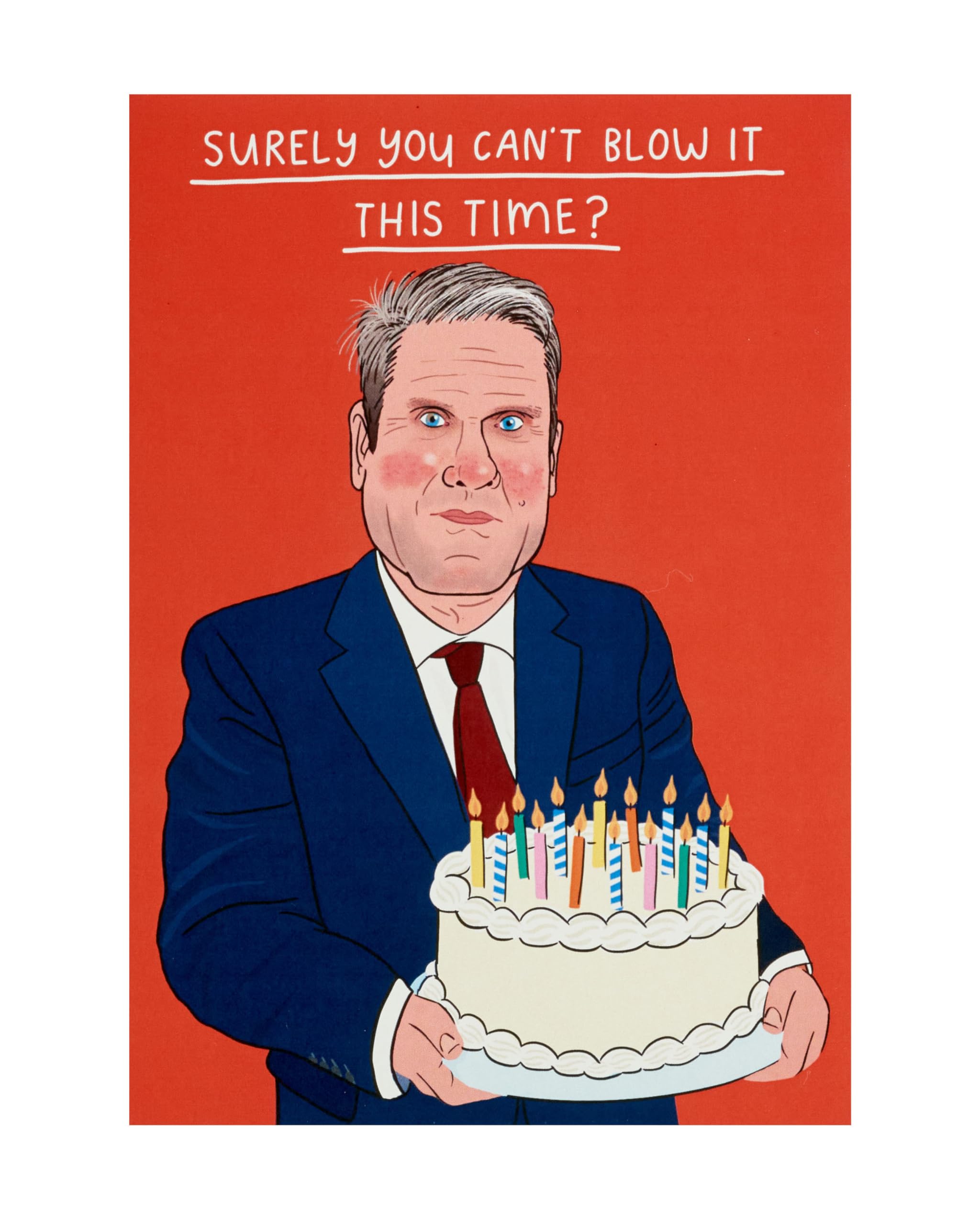 UK Greetings Birthday Card for Him/Her/Friend - Funny Keir Starmer Design