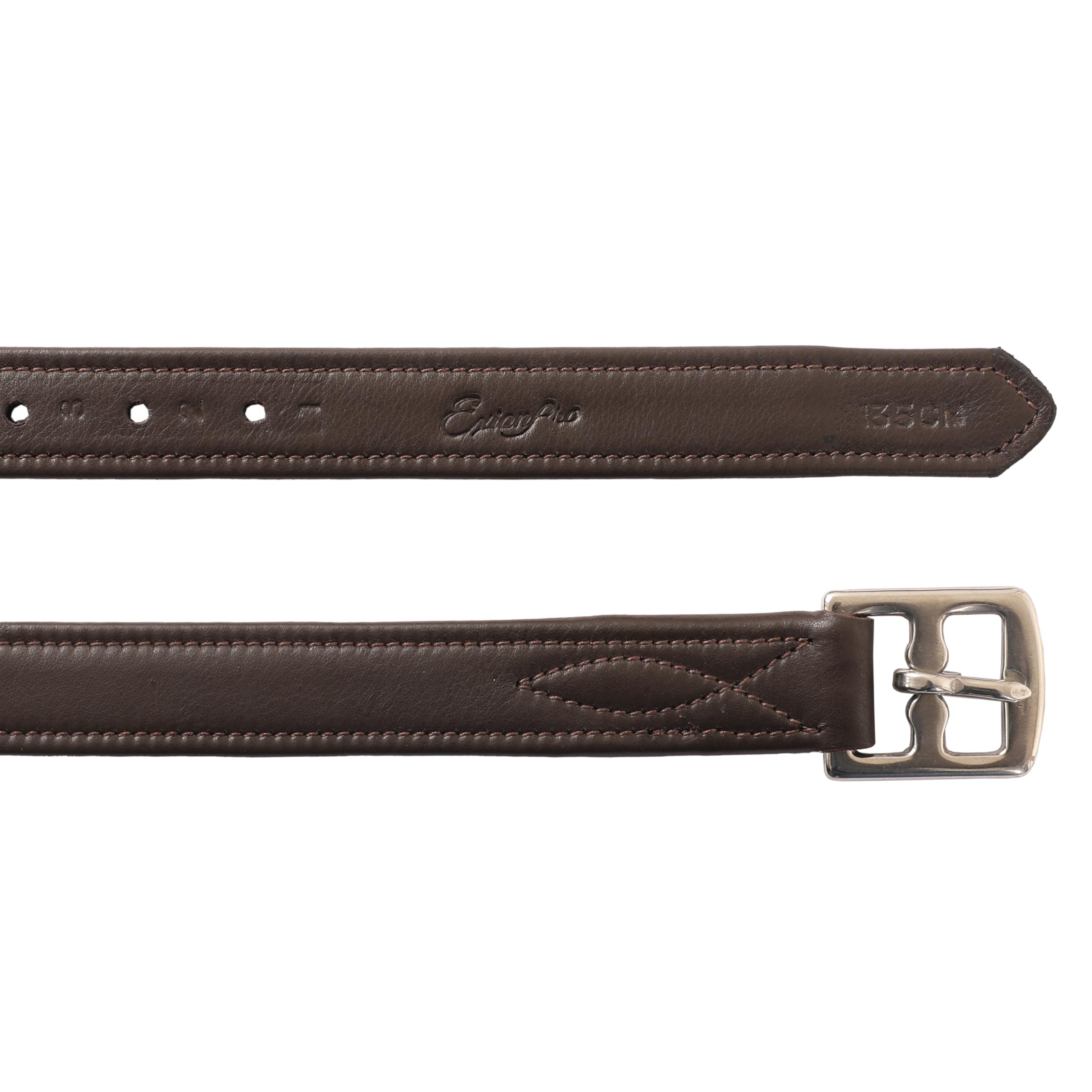 Exion FlexiStrong Stirrup Leathers for English Saddles, 1" Premium Calfskin with Nylon Core, Numbered Holes - Image 2