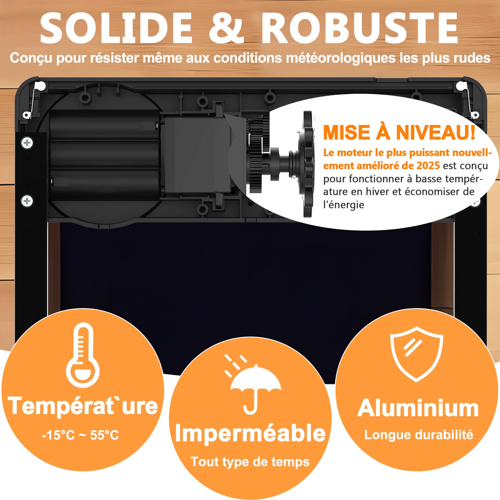 Porte Automatique Poulailler - Grande avec Minuterie du Soir/Matin | Porte Poulailler Automatique en Alliage d'aluminium, Porte Poulailler Anti-pincement Fonctionne à Piles