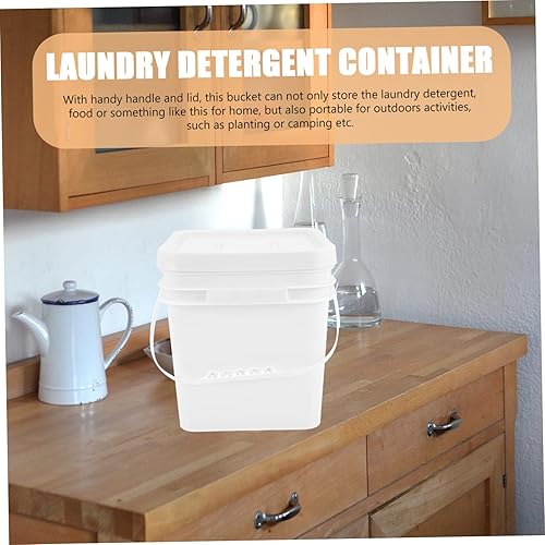 Miniatura 9 de SOLUSTRE Dispensador de alimentos Cubo sellado Contenedor de lavandería Contenedor de plástico para alimentos contenedores para jabón de lavanderia