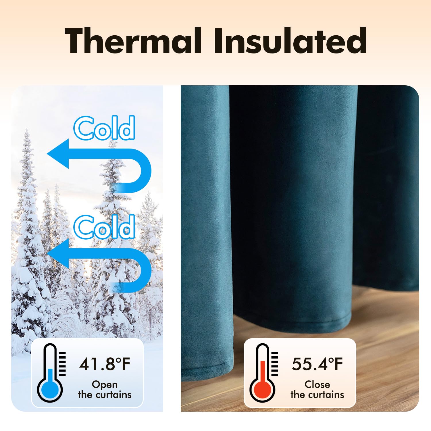 Amazon.com: MIULEE Blue Velvet Curtains 96 Inch Length Length