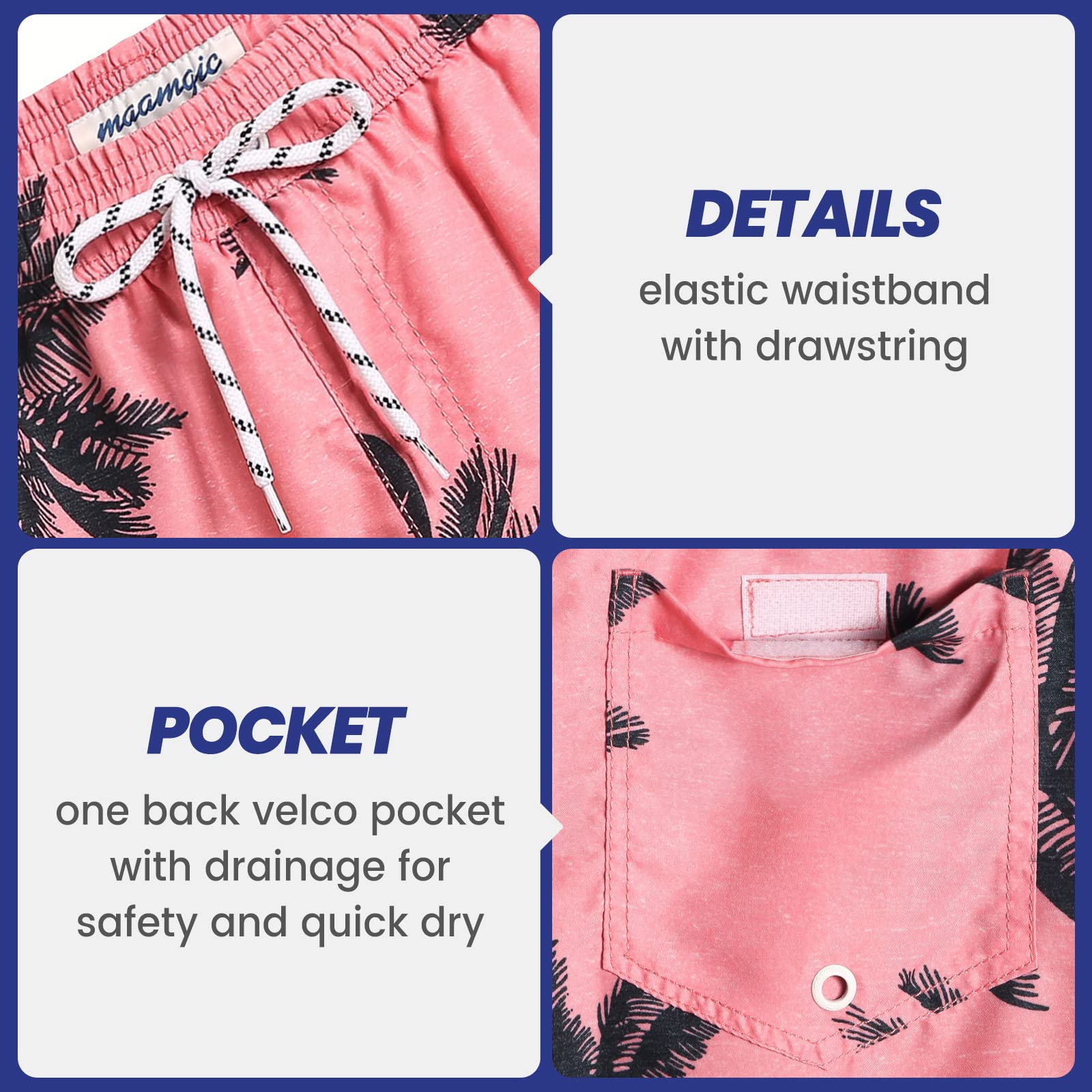 MaaMgic Trunk Style Costume da Bagno Uomo