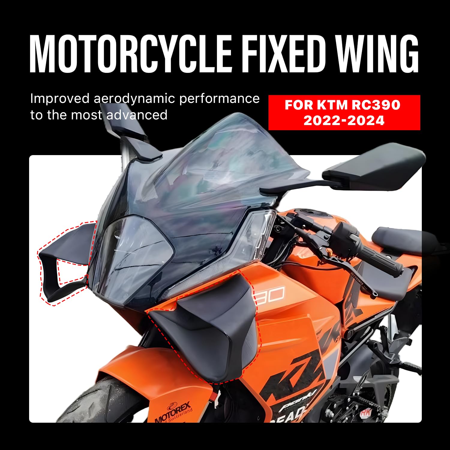 Amazon.co.jp: KTM RC390 2022-2025用オートバイフェアリング、KTM