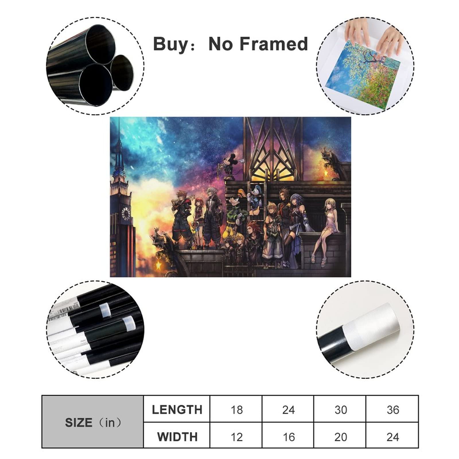 DIVERS - Poster du jeu Kingdom Hearts / Magna Carta (79cm x 42cm) - UK