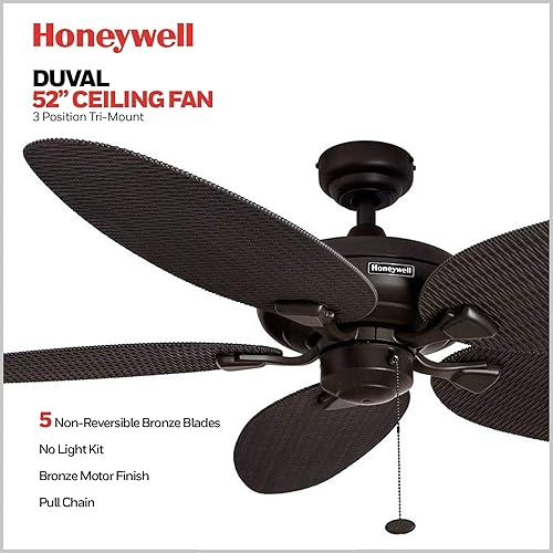 Miniatura 2 de Ventilador de techo de 52 pulgadas Duvall de Honeywell 50201 555watts 120 volts