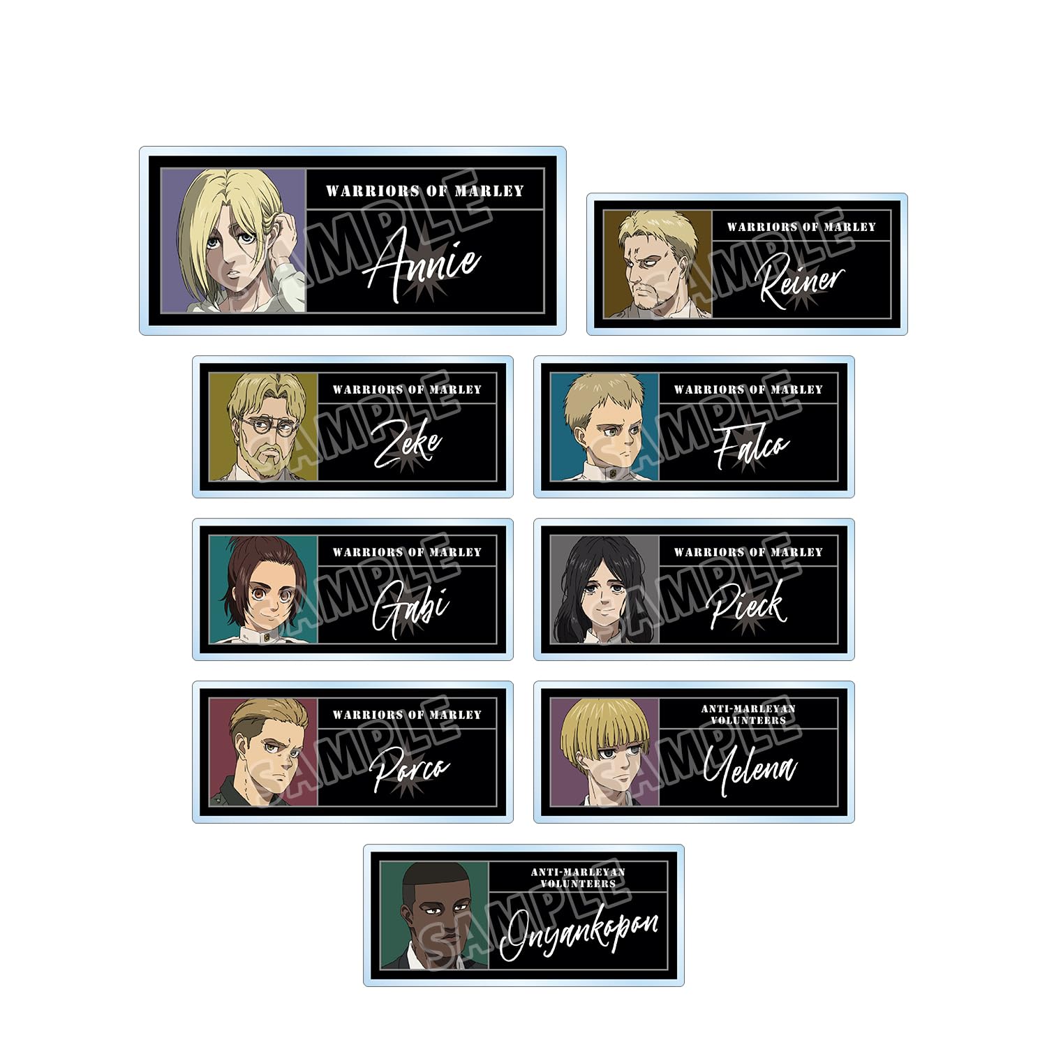 進撃の巨人　額縁＆プレート付きA5キャラファイングラフ 進撃の巨人 額縁＆プレート付きA5キャラファイングラフ - メルカリ