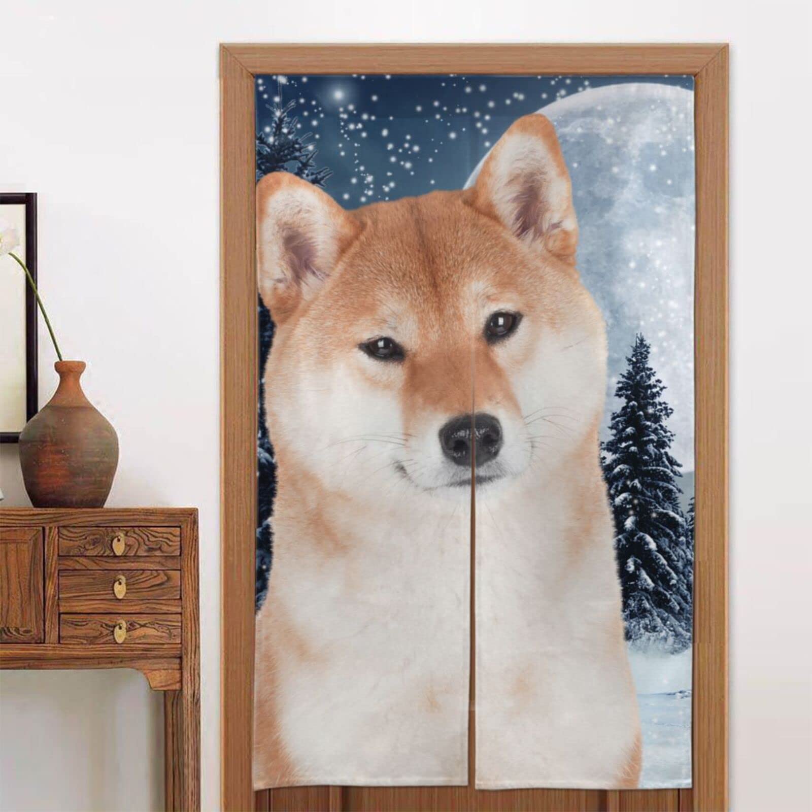 Amazon｜のれん 柴犬 犬柄 萌え かわいい アニメ おしゃれ 間仕切り
