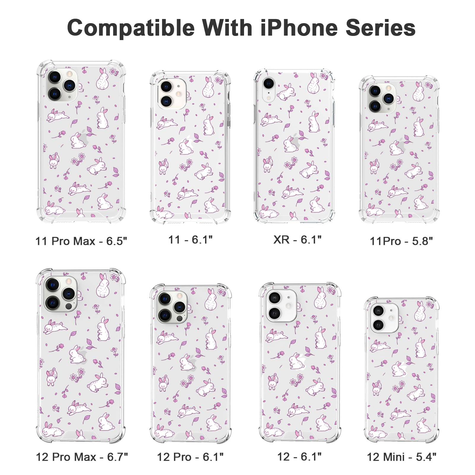 Amazon.com: FANXI Purple Rabbit Phone Case Compatible with iPhone