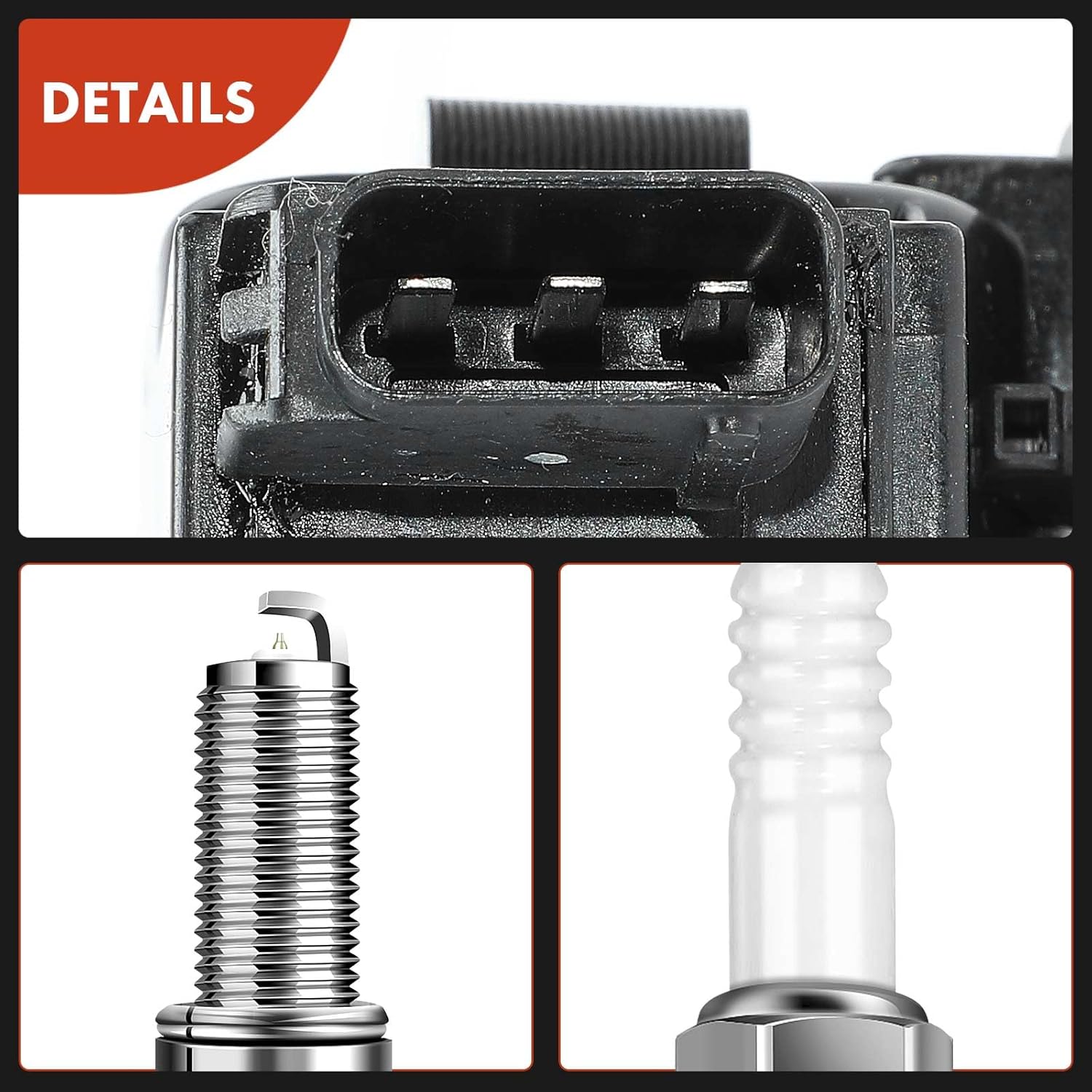 A-Premium Set of 4 Ignition Coil Pack and Iridium Spark Plugs Compatible with Subaru Forester 2011-2012 2.5L, Impreza 2012 2.0L