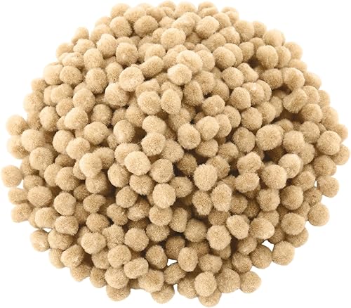 Miniatura 36 de Blulu - Pompones para manualidades y suministros de hobby, 500 unidades, 0.5 in Rojo