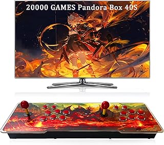 RegiisJoy 20000 Games in 1 Pandora 40S Arcade Game Console Retro Game Machine for PC & Projector & TV, 2-4 Players, 1280X720, 3D Games, Search/Hide/Save/Load/Pause Games, Favorite List