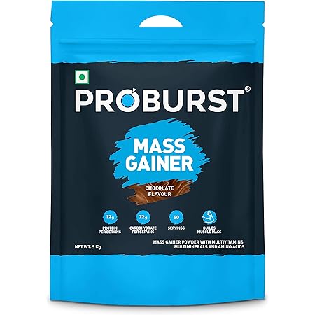 Proburst Mass Gainer Chocolate 1 5 Kg Amazon In Health Personal Care