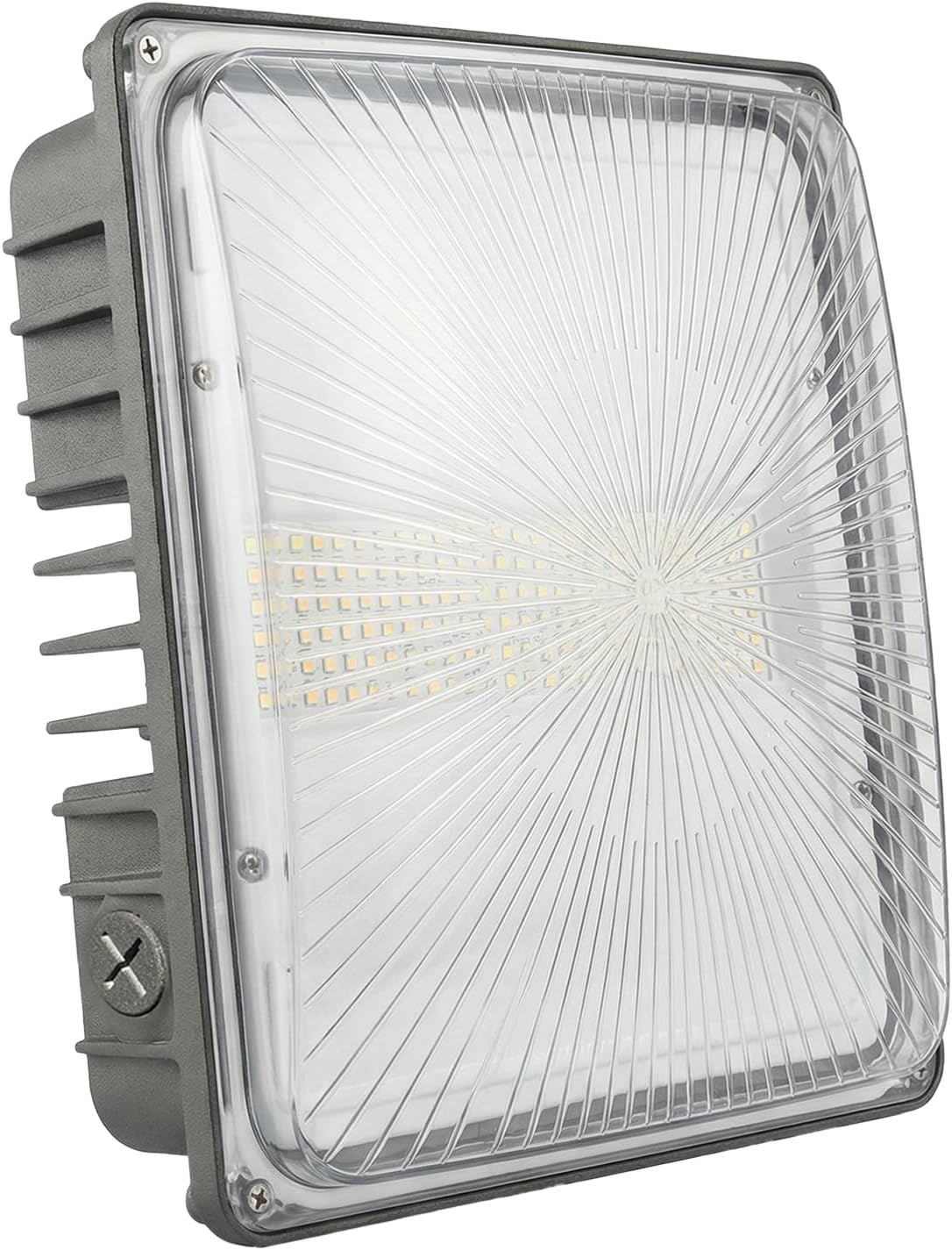 CEA Professional LED Canopy Light: 50w, Adjustable up to 6500Lm & 5 CCT IP65 Waterproof, ETL Certified Commercial Gas Station Lighting, Aluminum Housing for Parking Garage, School, Hospital Entrances