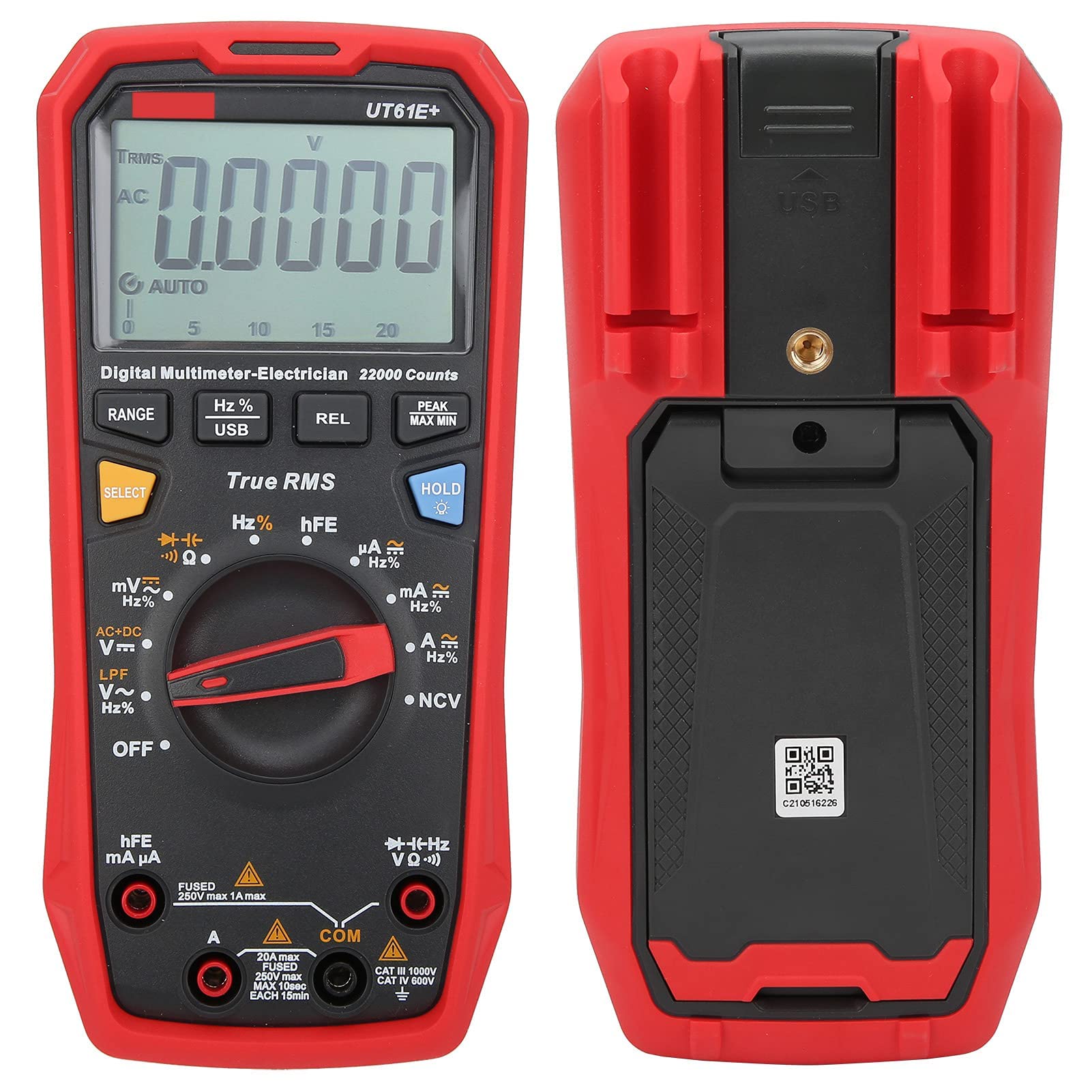 Multimetr Cyfrowy UT61E + 1000 V, Auto Range True RMS Tester Napięcia, Przyrządy Elektryka
