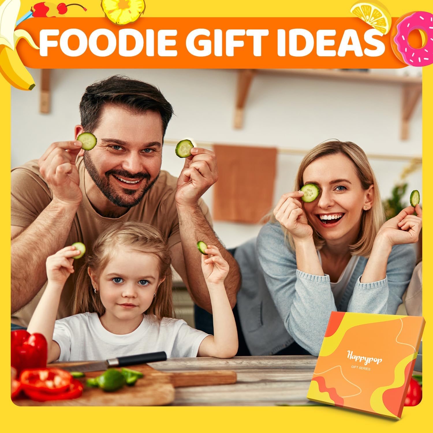 HAPPYPOP Food Socks for Women - Funny Popcorn Pizza Ramen Ice Cream Gifts for Teen Girls - Image 4