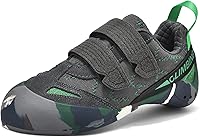 ABXOX Men's Women's Climbing Shoes - Slip-Resistant Breathable Cowhide Suede for Indoor Outdoor Bouldering Sport Climbing