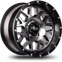 17x9 Mudder Trucker MT859 Mutiny Black With Machined Face 5x5 5x127 ET-12 wheel rim