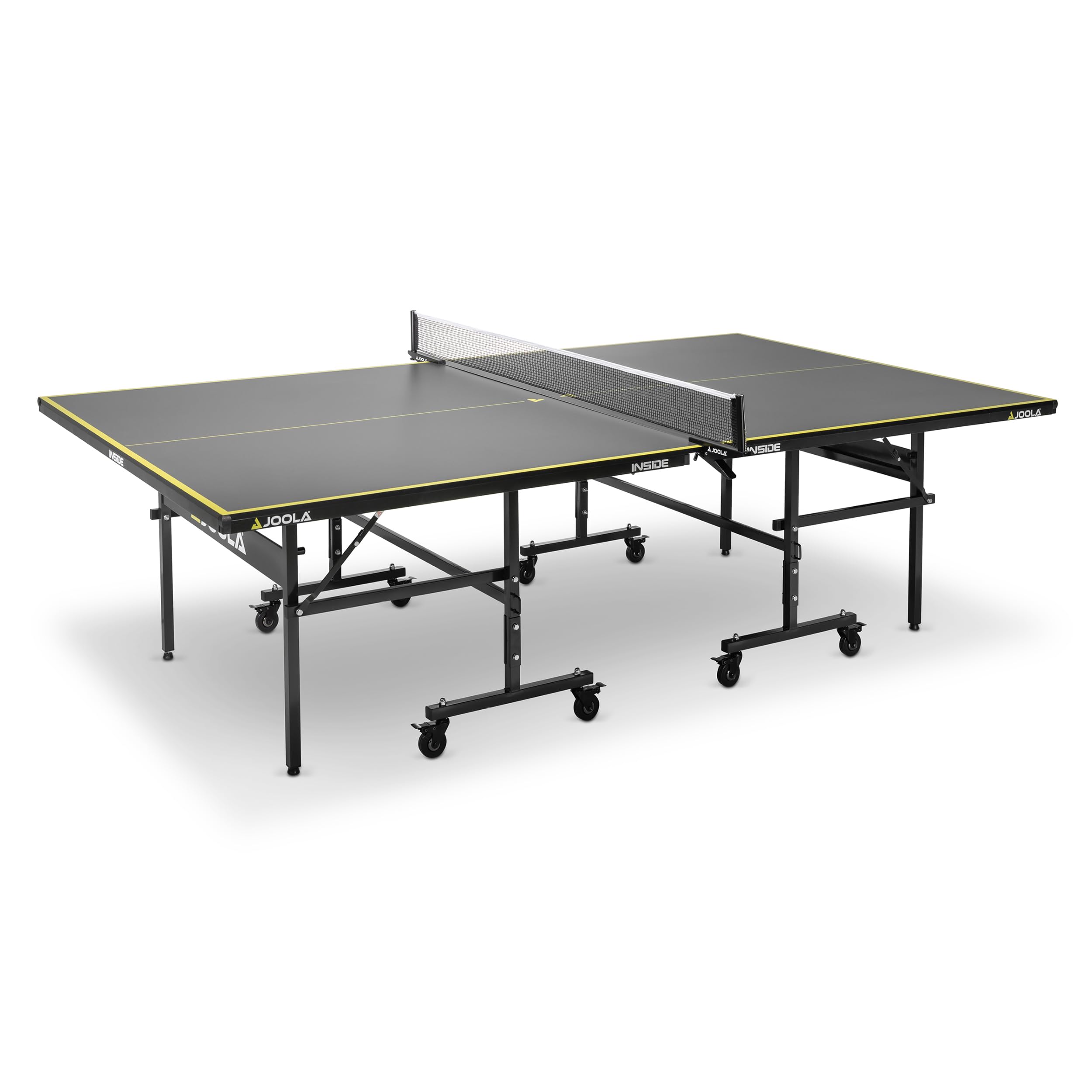 JOOLA Mesa de Ping Pong Inside J15 - Mesa de Ping Pong Plegable para Interior (274 x 152,5 x 76 cm), Color Gris