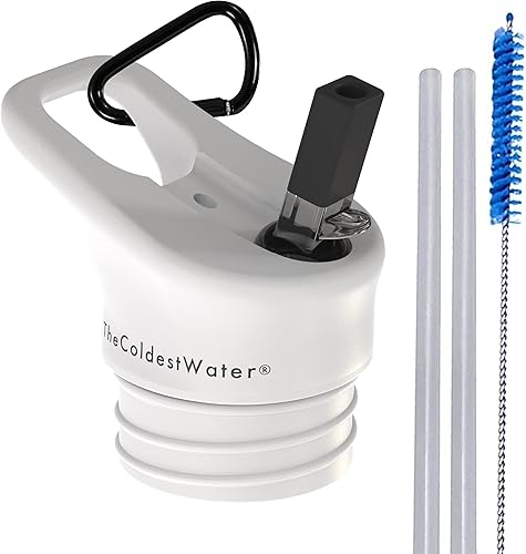 The Coldest Water Boca estándar aislada tamaño 2.0 Hydro Sports tapa abatible Multicompatible con botellas de agua de acero inoxidable de tamaño