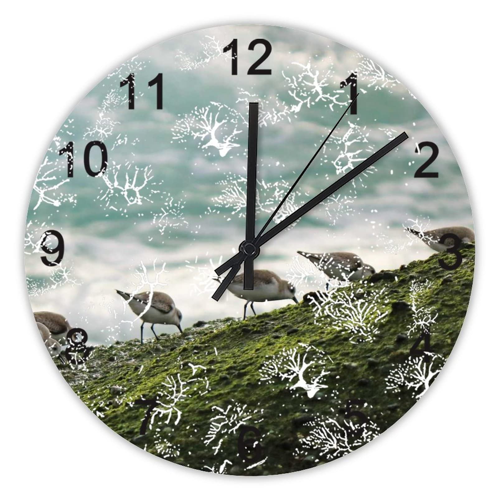 Horloge murale sans tic-tac pour éliminer le bruit dans votre bureau à piles