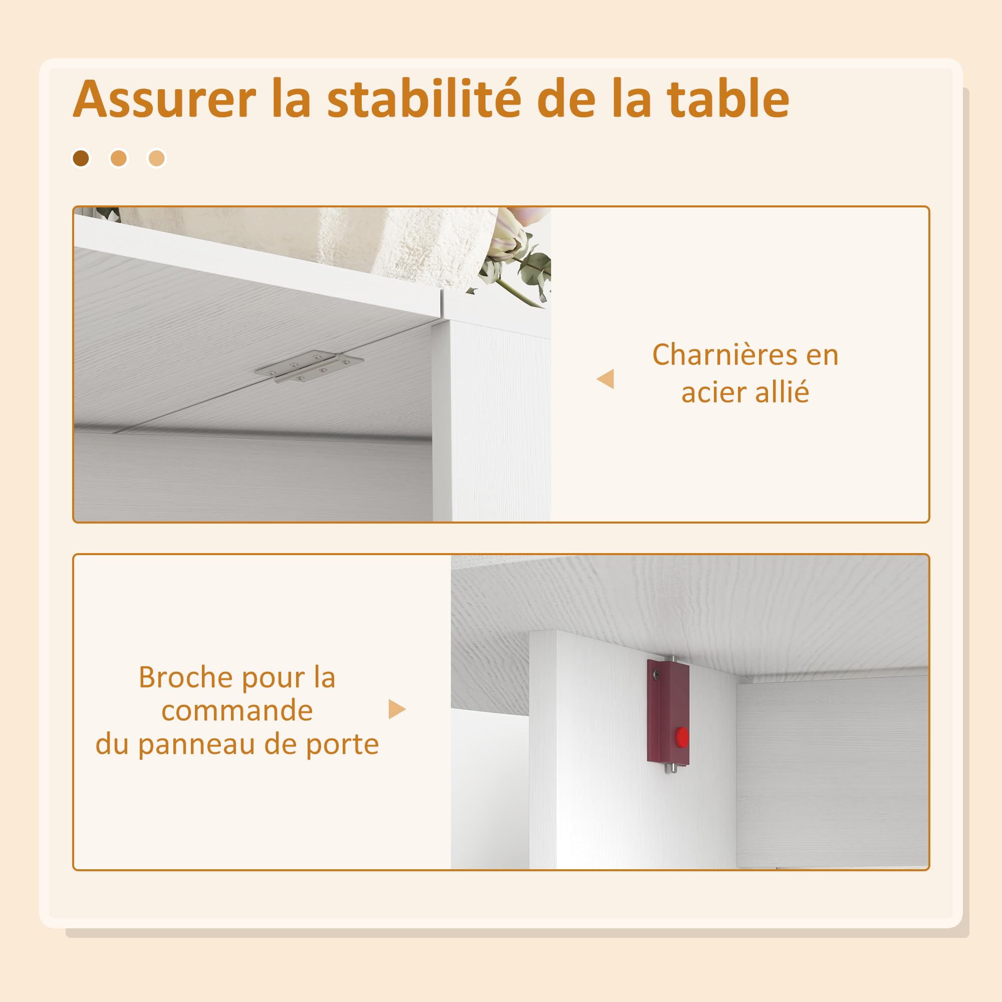 HOMCOM Table à Manger Pliante jusqu'à 6 Personnes Blanc | Table Pliante Cuisine Ovale, pour Petits Espaces, Salle à Manger