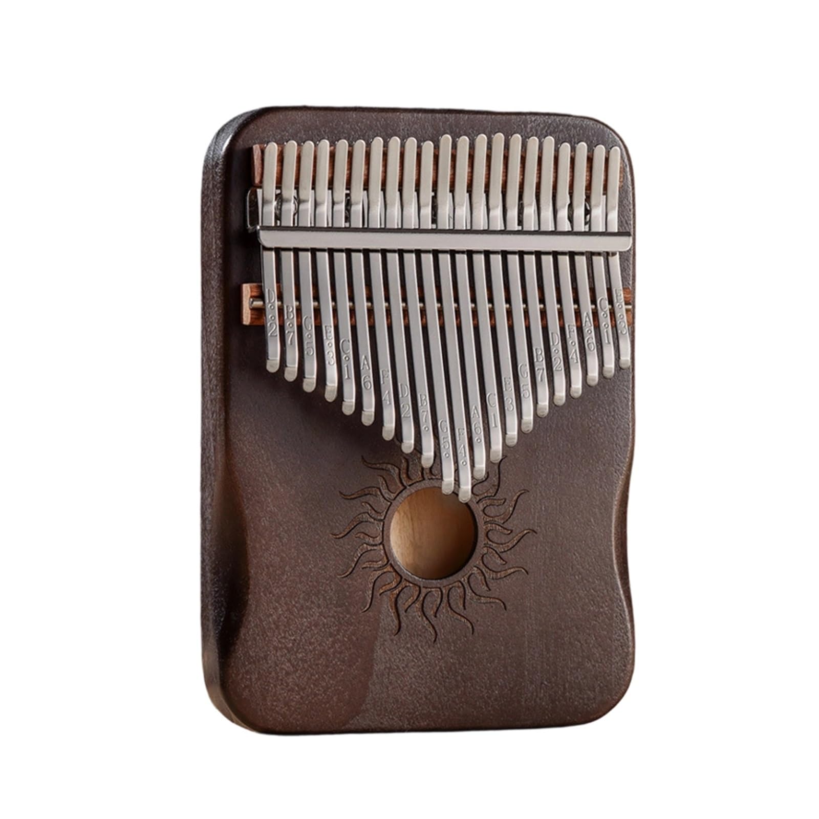 Kalimba 17 Note Finger Piano Instrument z drewna klonowego dla początkujących(21 tone Vintage)