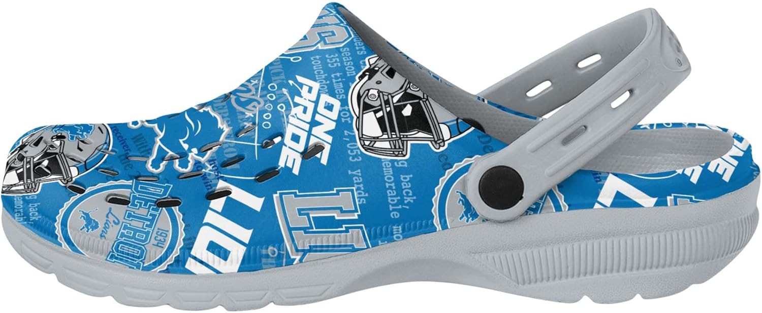 FOCO Arizona Cardinals NFL Mens Historic Print Clog with Strap - Image 2