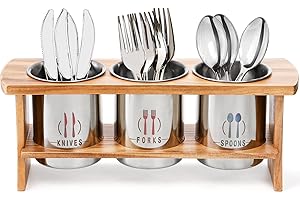 Lyellfe Silverware Holder for Kitchen Counter