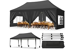 Canopy 10x20 Pop Up Canopy Tent with Sides for Outdoor Events