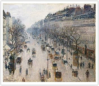 カミーユ・ピサロ　オペラ大通り 雪の効果 朝 カミーユ・ピサロオペラ大通り 雪の効果 朝
