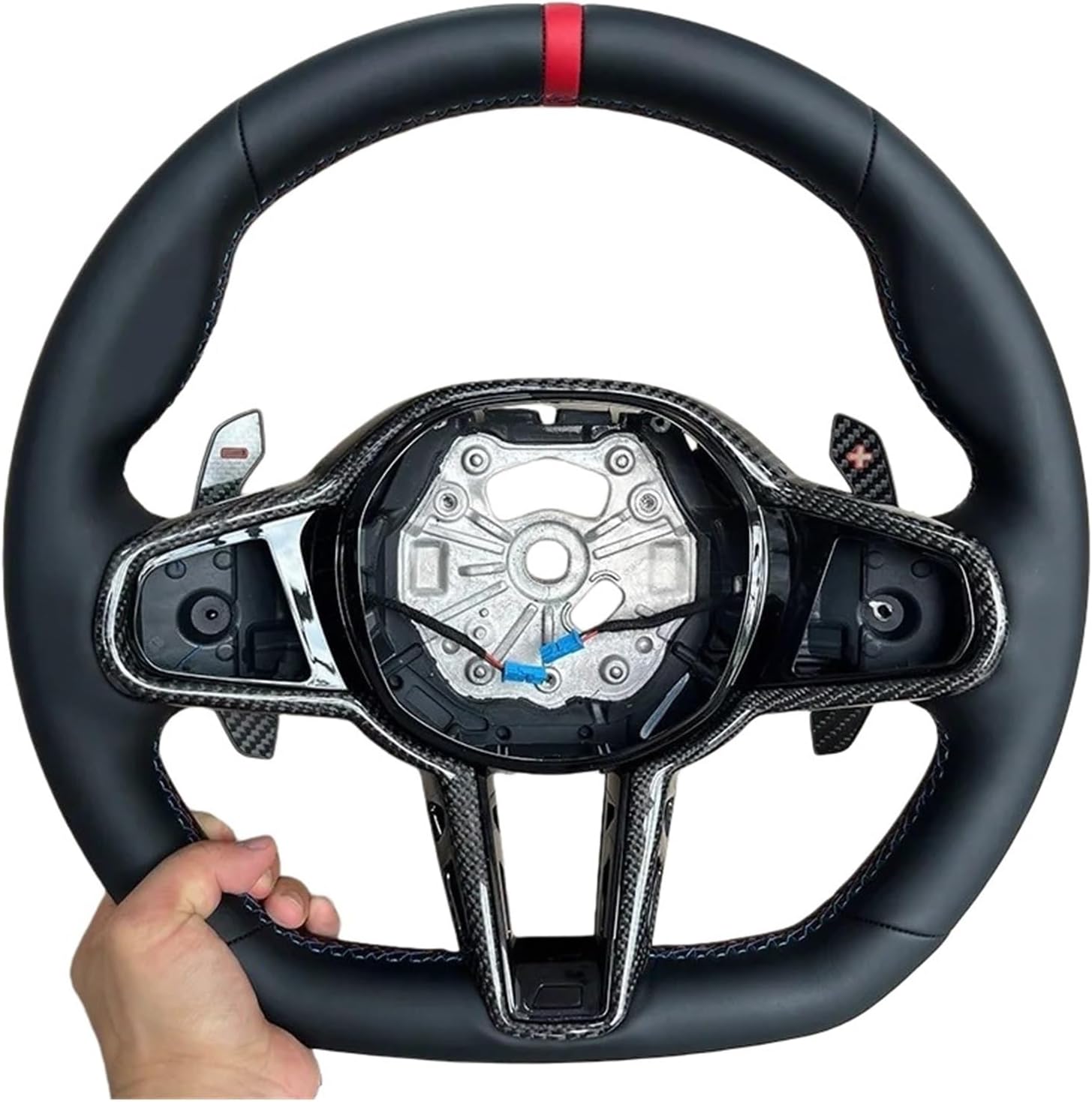 Steering Wheel CS Nappa Leather Compatible For BMW 4 5 3 Series G80 G81 G22 G23 G30 G80 G01 G20 G32 G87 G21 G26 Car Accessories(6-5-series)