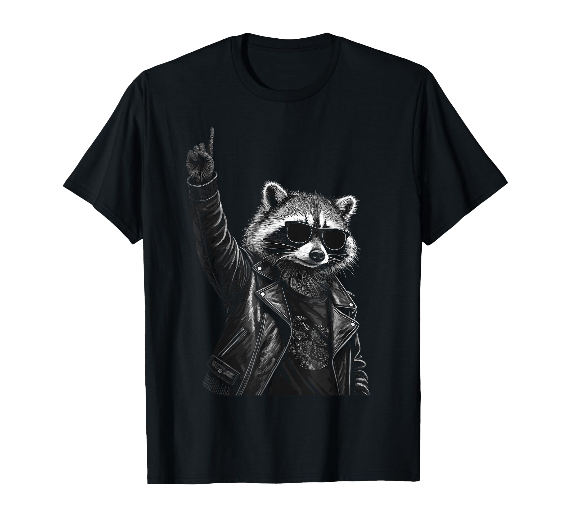 Retro Waschbär Rock Musik Geschenk Männer Kinder Frauen