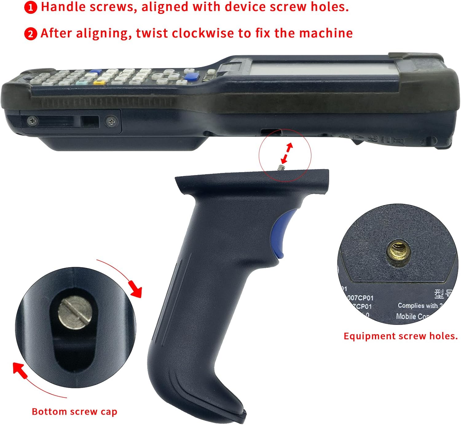 CK3 Trigger Handle with Screw for Intermec CK3 CK3R CK3X CK65 Handheld Barcode Scanner Mobile Computer,Stable Sensitive Grip (P/N:203-879-003)