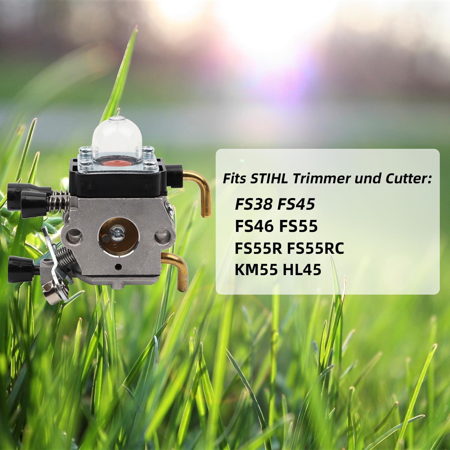 kit carburatore per STIHL FS55 FS55R FS55RC FS38 KM55 HL45 KM55R filtro aria kit driver carburante kit candela SETTE CONFEZIONI