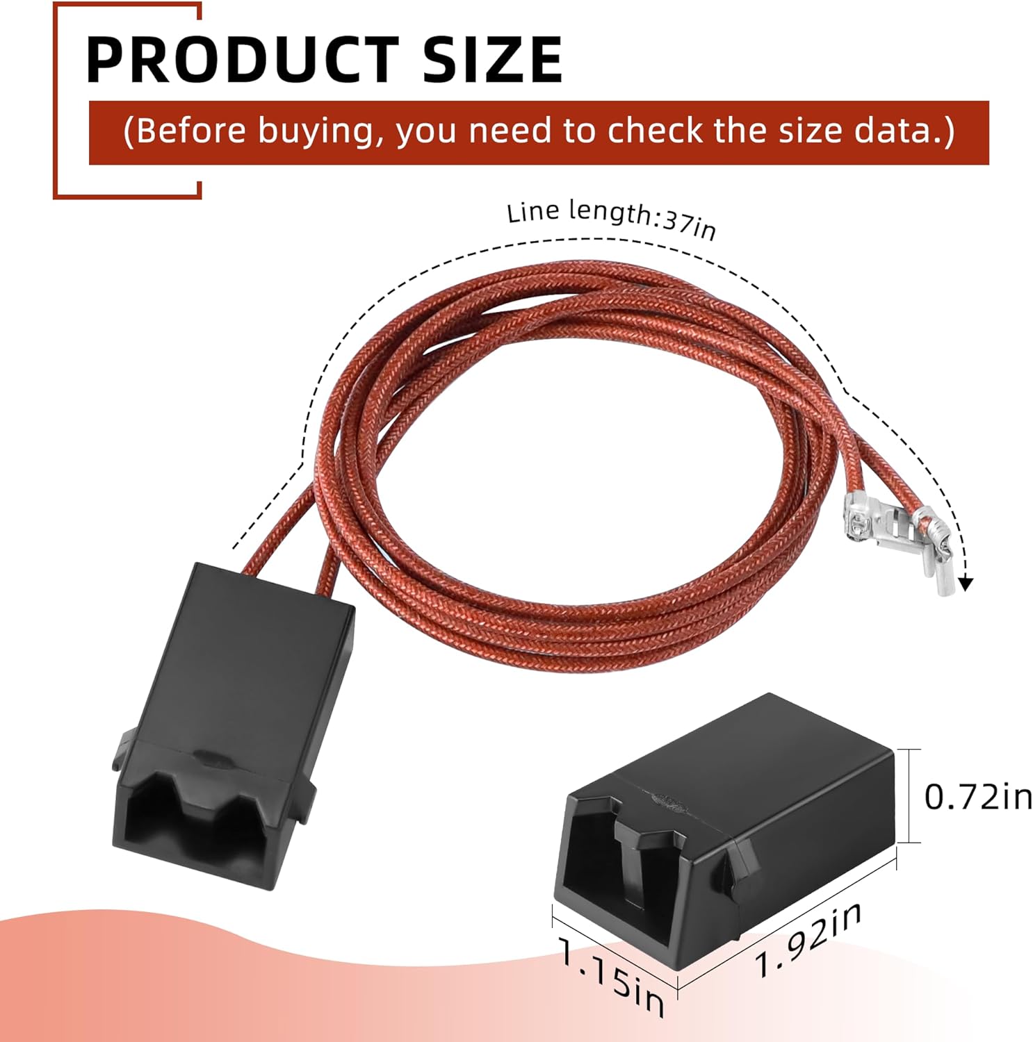 WB17T10006 Terminal Block Kit&Electric Stove Burner Element Replacement 2*WB30M1(6") 2*WB30M2(8")-4Packs Set Compatible for GE HotPoint Kenmore Range/Stove by MIFLUS
