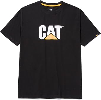 Caterpillar mens Tm Logo T-shirt T Shirt, Black, Large US