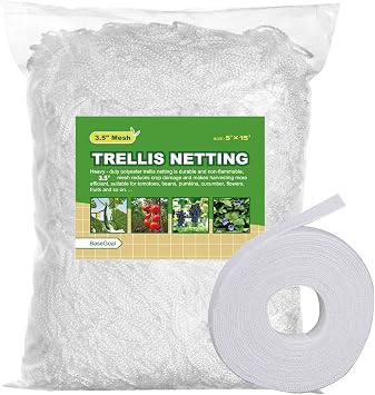 BaseGoal 3.5in Mesh Trellis Netting, 5x15ft, 1 Pack