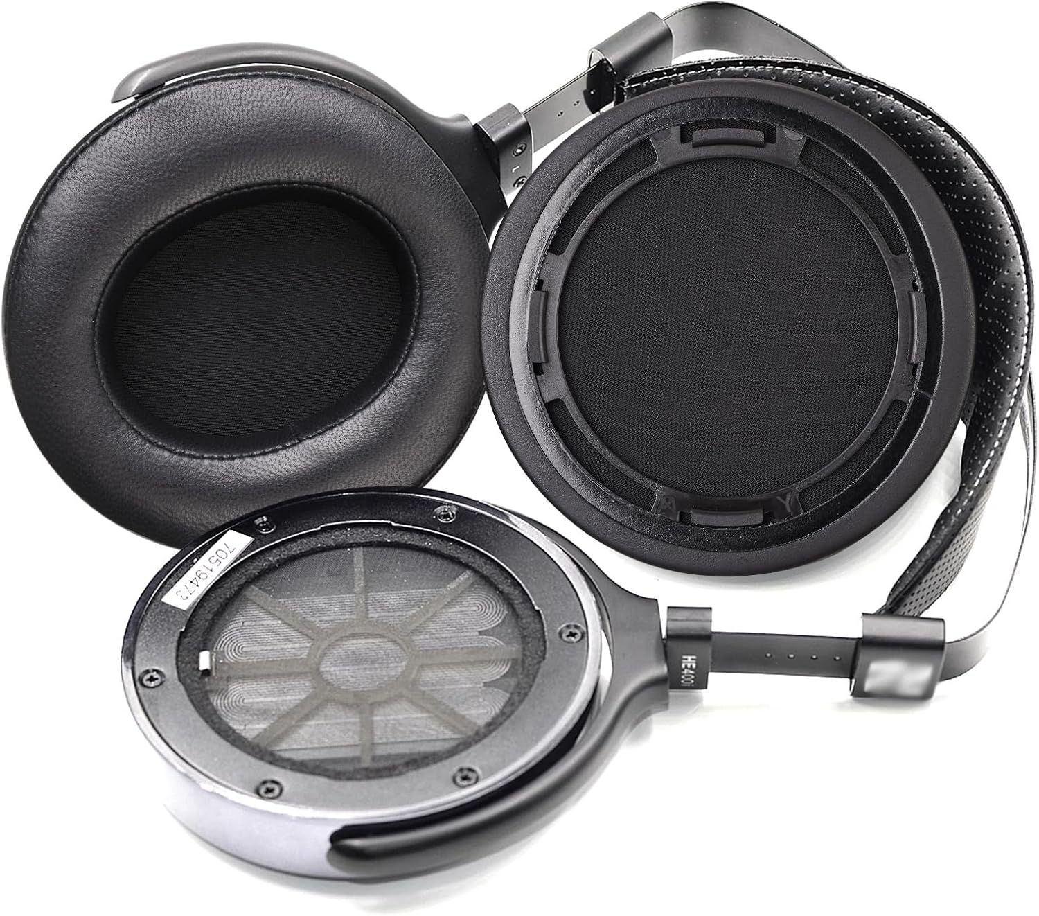Sheepskin Ear Pads Cushions with Detachable Mounting Rings Compatible with Hifiman SUNDARA HE560 HE500 HE400 HE400se 400i 400S HE300 HE350 HE3 HE5 HE6 HE-4XX HE-4XXs...Headphones,Black
