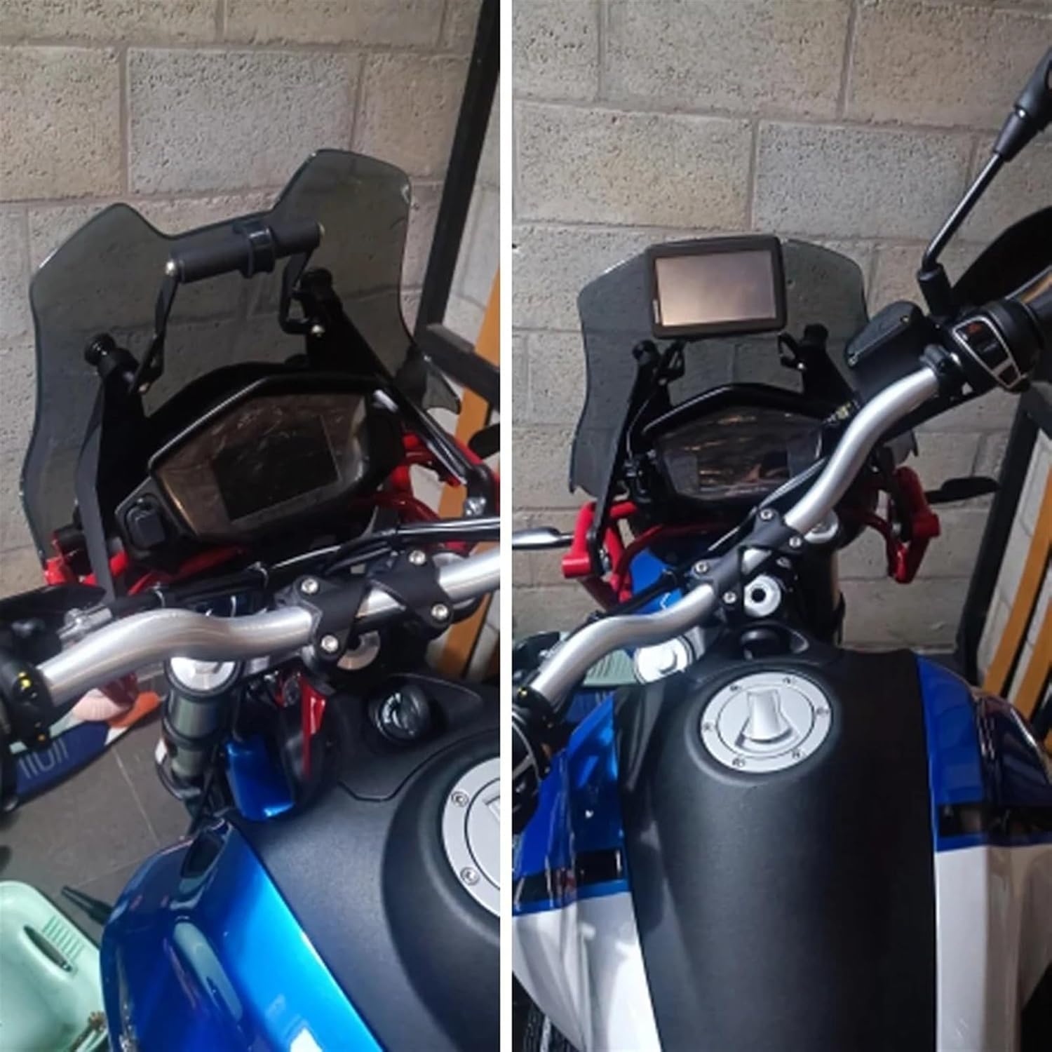 スマートフォンマウントバー オートバイ GPS ナビゲーション プレート ブラケット スタンド ホルダー 携帯電話サポート ガズ V