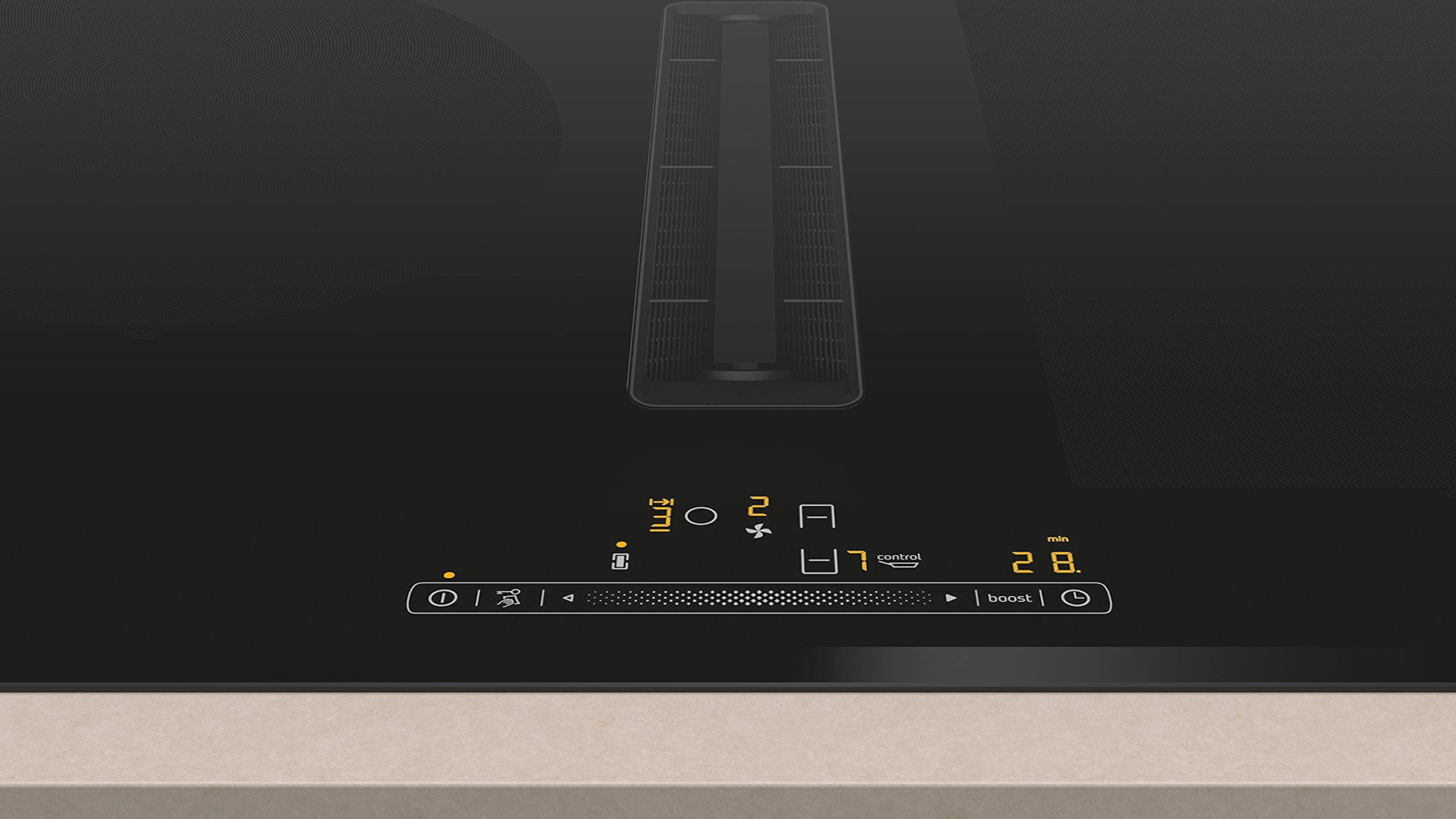 Balay 3EBC989LU Placa de inducción con extractor integrado, 80 cm, B, Acero inoxidable