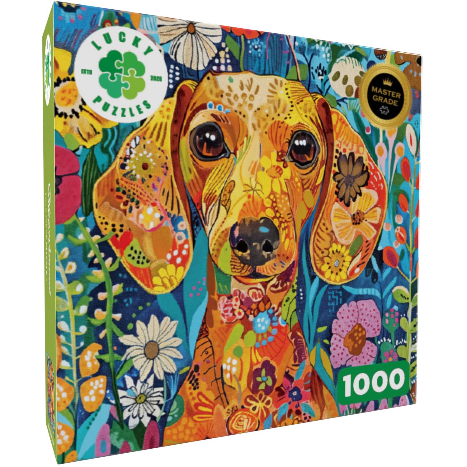 希少 JOHN EINERSSEN JIGSAW PUZZLE 1000PCS Lucky Puzzles – Bloomhound – 1000 Piece Jigsaw Puzzle for Adults