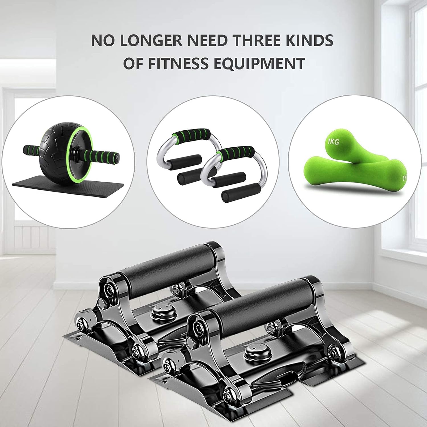 Push Up Bars, Fitness Pushup Stands, 3 in 1 Push UP Board for Strength Training, Push Up Handles for Floor, Portable Home Fitness Equipment : Sports & Outdoors