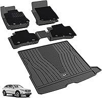 Vista 121 de 3W Alfombrillas de suelo aptas para Benz E-Class 2017-2023 TPE para todo tipo de clima, ajuste personalizado para E300, E320, E400, E350, E63, E550