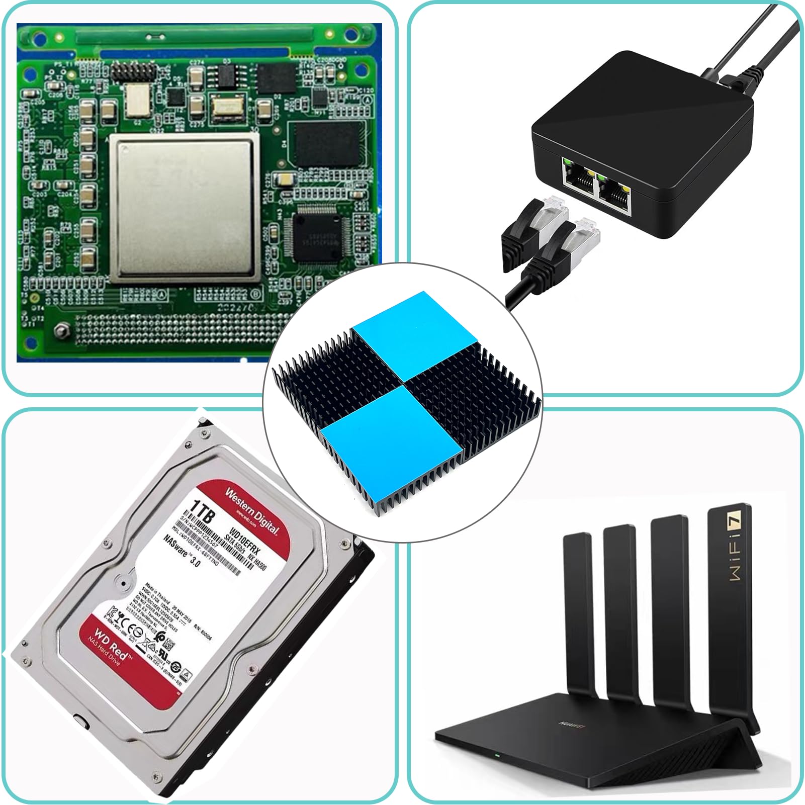 14x14x14mm Alluminio Dissipatore Radiatore per MOS IC Chip Argentato 10 pz 14x14x14mm Alluminio Dissipatore Radiatore per MOS IC Chip Argentato 10 pz