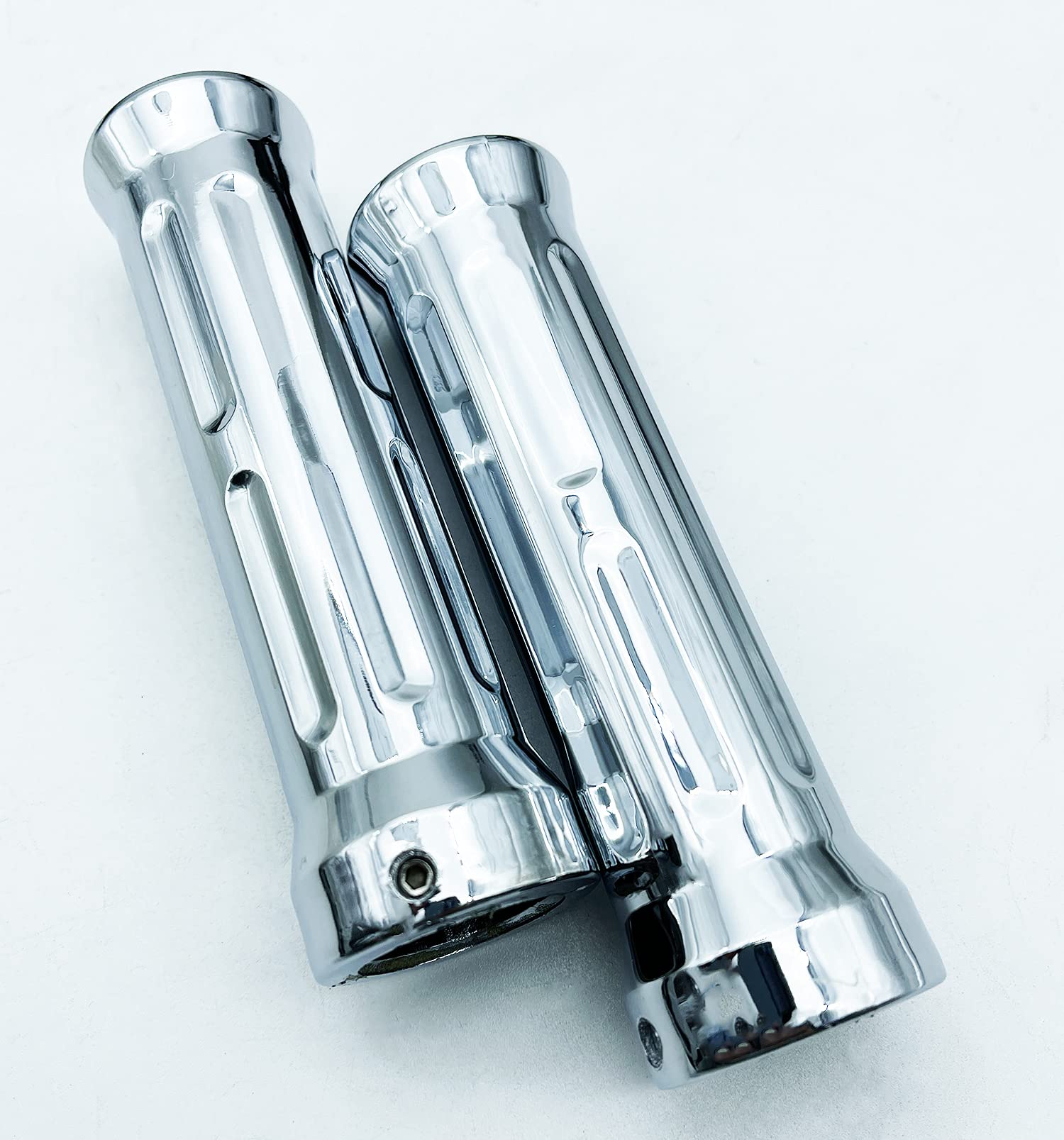 Amazon.co.jp: メッキグリップ グリップ ハンドル 汎用 バイク 二輪